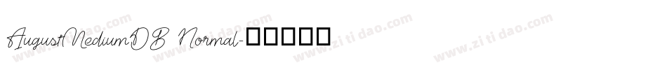 AugustMediumDB Normal字体转换